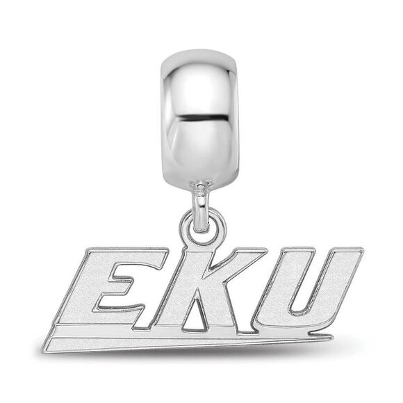 Sterling Silver Eastern Kentucky University XS Dangle Bead Charm - Picture 3 of 6